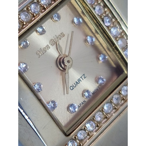 VTg Mon Bijou Quartz Watch Gold Tone 1309 China Orient Rhinestone Womens ladies main image 12